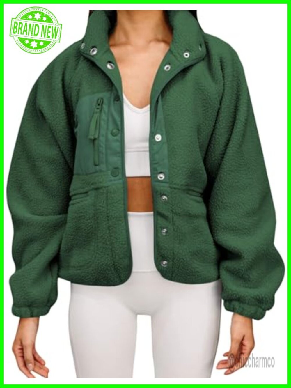 Women's Teddy Faux Fur Fleece Jacket Oversized Warm Winter Coat